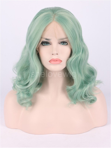 Short Wave Synthetic Lace Front Wig Heat Resisting