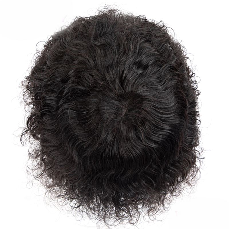 Mono Base with Npu Hair System For Men Human Hair Pieces