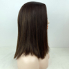 Silk Base Top Jewish Wig Natural Highlight Virgin Hair for Women Hair Topper Quality Kosher Wigs