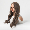 Wave Half Black Half White Synthetic Lace Front Wig
