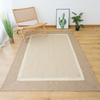Top Grade Pure Natural Jute Fabric Carpets Custom Size Bedroom Carpets