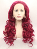 Wave Dark Red Synthetic Hair Lace Front Wigs