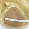 Silk Top Virgin Hair Topper for Women Blonde Color Straight Human Hair Topper
