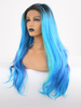 Colorful Lace Front Wig Ombre Color Fiber Hair Lace Wig
