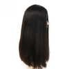Jewish Wig Virgin Hair Silk Base Lace Front Wigs Straight Dark Brown Kosher Wig Mono Base