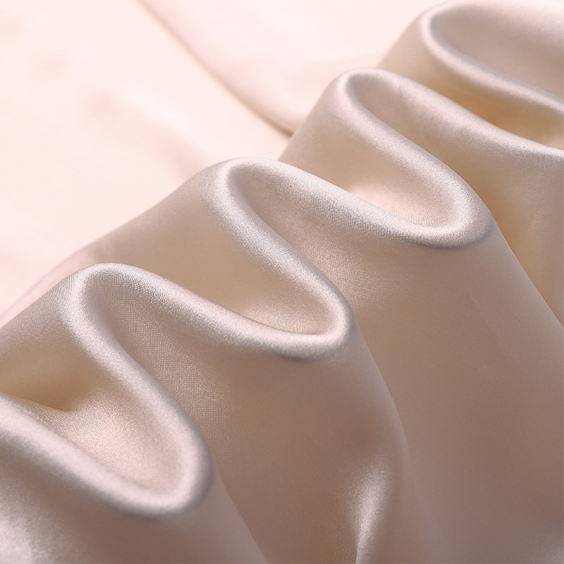 Stock And Custom 22 Momme Natural Real Silk Fabric Silk Crepe Satin 