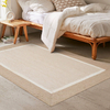 Top Grade Pure Natural Jute Fabric Carpets Custom Size Bedroom Carpets