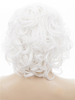 White Lace Front Wigs Synthetic Wave Short Hair