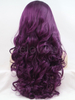 Dark Purple Synthetic Lace Front Wig Beauty Curl