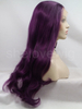 Wave Dark Purple Synthetic Lace Front Wig Free Shipping