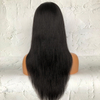 Off Black Indian Remy Hair 360 Lace Wigs Straight