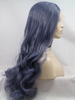 Dark Grey Lace Front Wig Synthetic Hair Lace Wig Wave