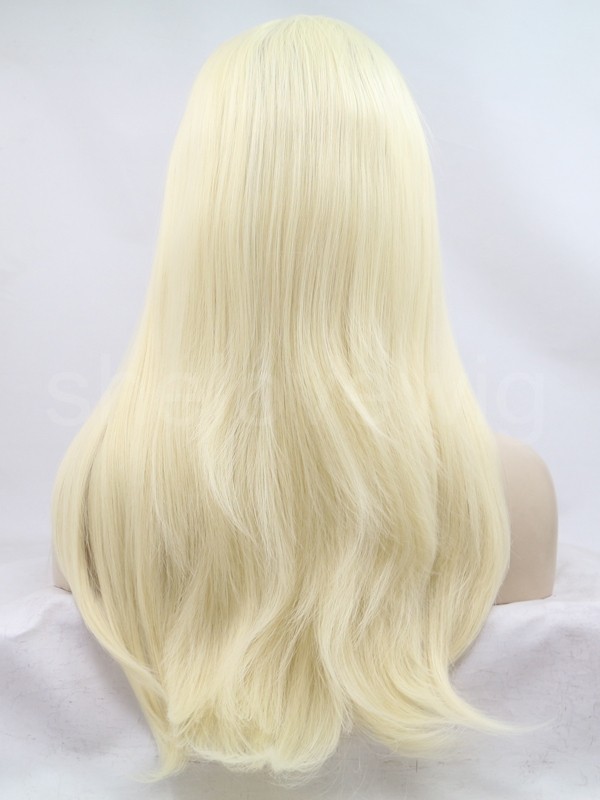 Color 613 Blonde Lace Front Wig Synthetic Hair Straight