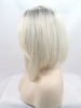 Bob Lace Front Wig Synthetic Hair Black Root Blonde Color