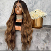 Top Quality Human Hair Full Lace Wig Ombre Color