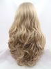 Beauty Women Synthetic Lace Front Wig Black Blonde Wave