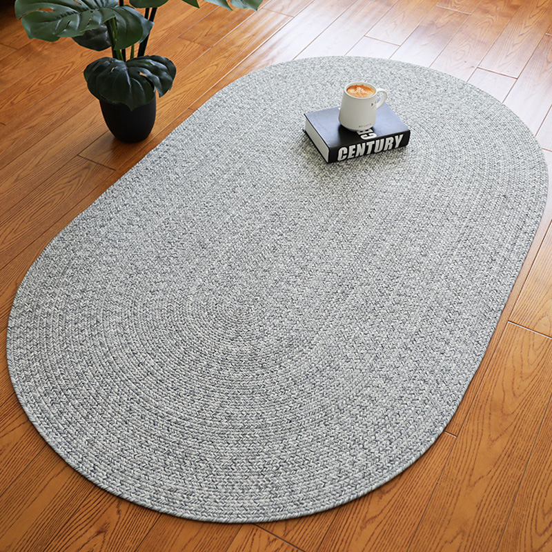 Grey Color Hand Made Rugs Modern Sample Design Plus Size Rugs 