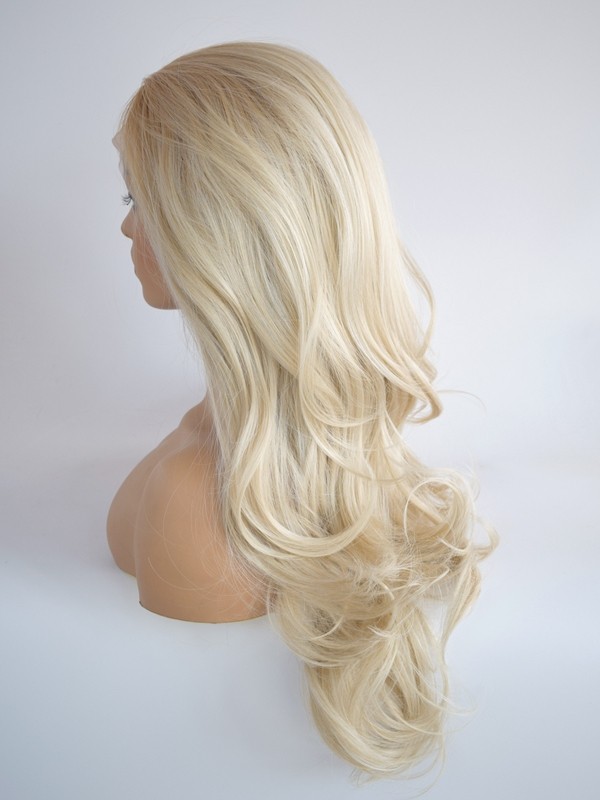 Natural Ombre Blonde Synthetic Lace Front Wig Beauty Wavy