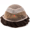 VERSALITE-Lace Front Mono Top Natural Hair Toupee Men Wig Breathable Male Hair Systems 