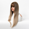 fashion color ombre fiber hair lace front wig
