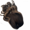 Black Root Ombre Brown Silk Top Hair Toppers for Women Thin Hair on Crown